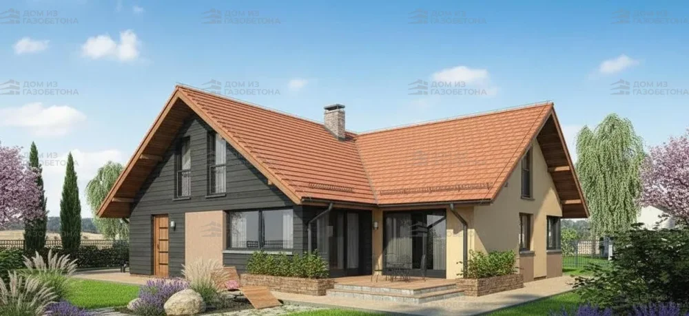 Проект Одноэтажный дом 12 на 19, 142 м2