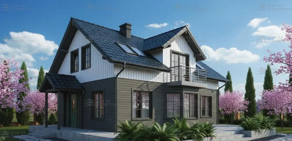 Проект Двухэтажный дом 12 на 14, 177 м2