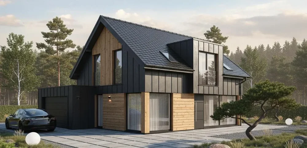 Проект Двухэтажный дом 19 на 11, 212 м2