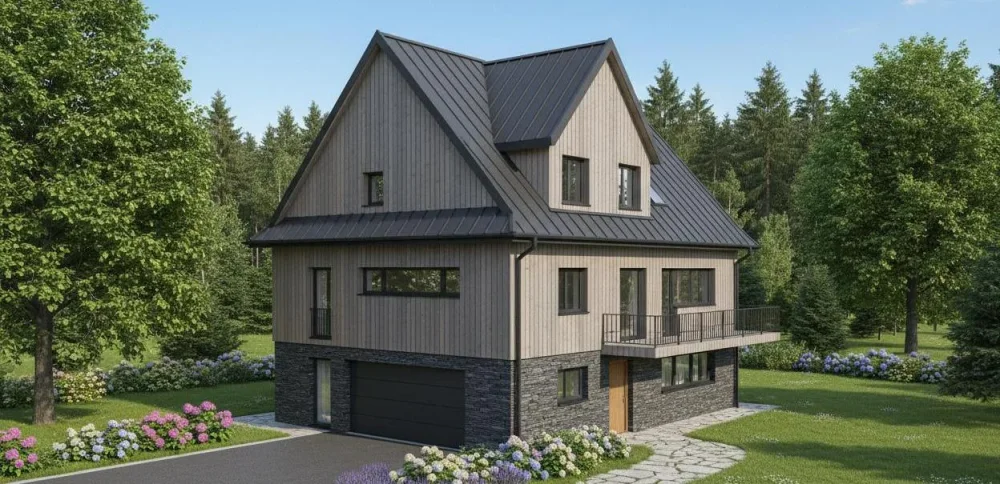 Проект Двухэтажный дом 14 на 13, 172 м2