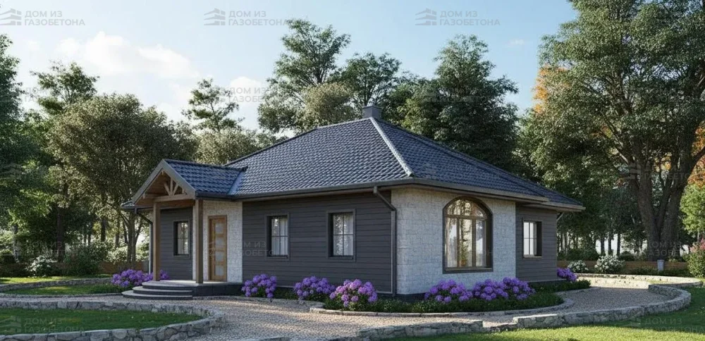 Проект Одноэтажный дом 16 на 14, 125 м2