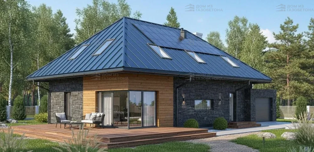 Проект Двухэтажный дом 13 на 9, 168 м2