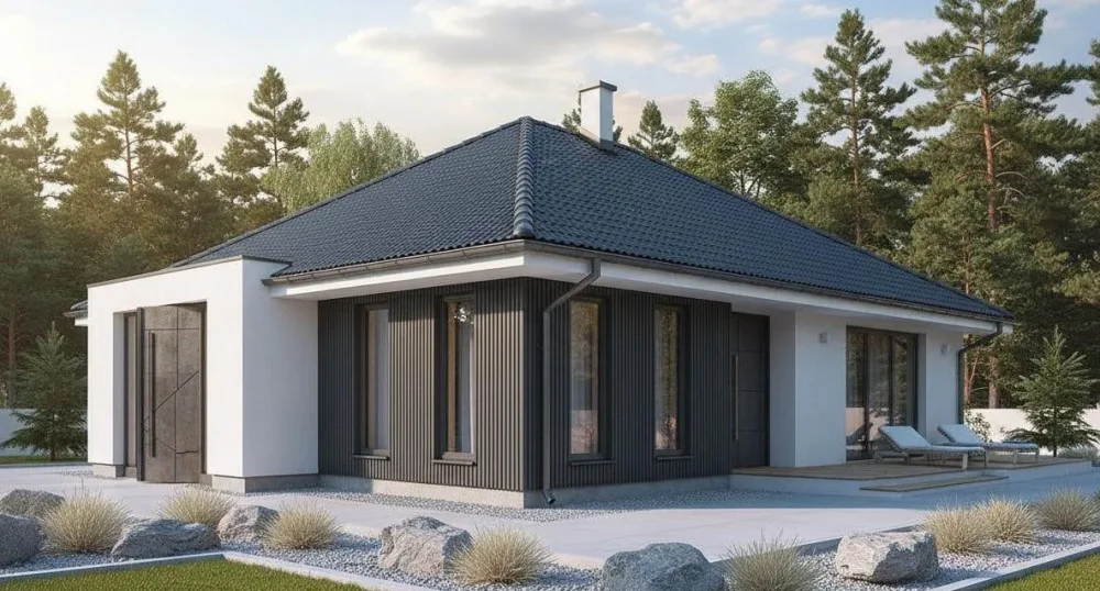 Проект Одноэтажный дом 14 на 13, 88 м2