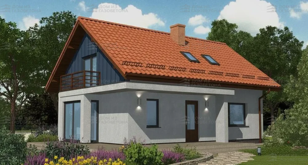 Проект Двухэтажный дом 12 на 12, 131 м2