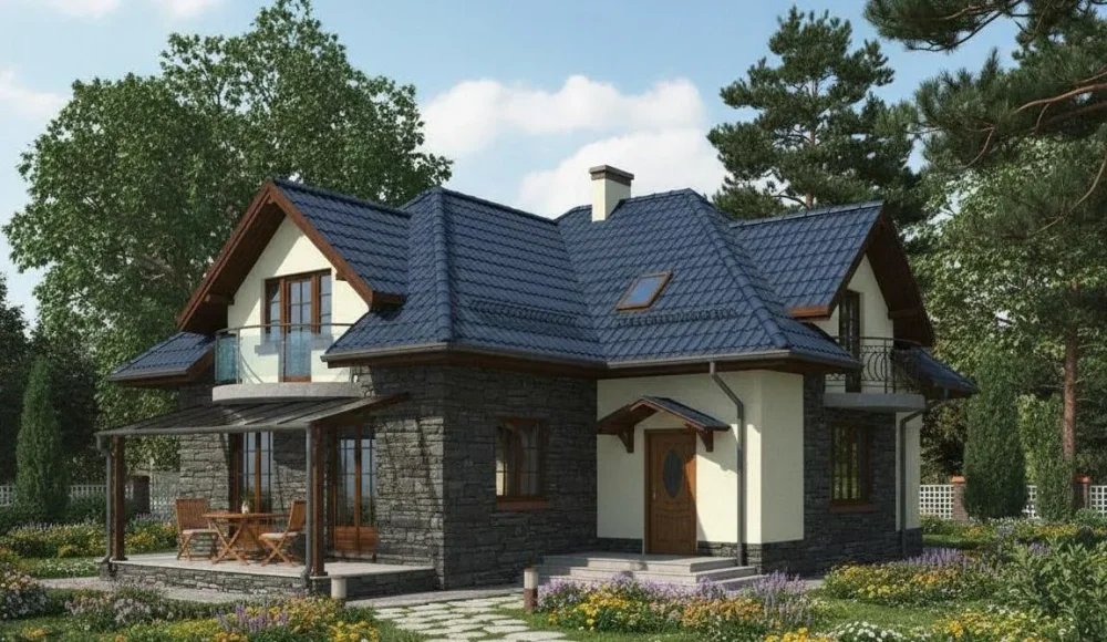 Проект Двухэтажный дом 12 на 18, 224 м2