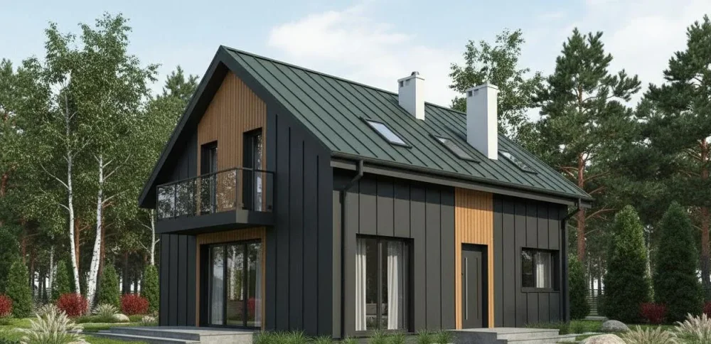 Проект Двухэтажный дом 11 на 10, 141 м2