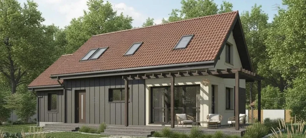 Проект Двухэтажный дом 13 на 11, 133 м2