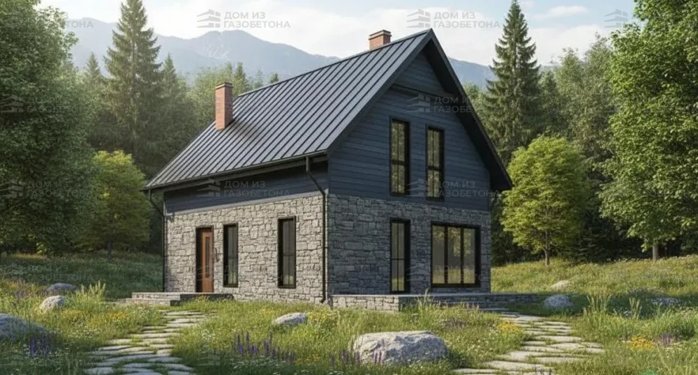 Проект Двухэтажный дом 9 на 12, 121 м2